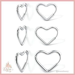 18K Gold Plated Hoop Earrings Set Stainless Steel Hypoallergenic Lightweight